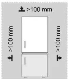 MIDEA MDRB424FGE02 - Размери и отстояния - 1