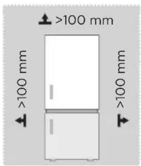 MIDEA MDRB424FGE02 - Dimensiones y espacios libres - 1