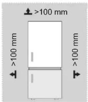 MIDEA MDRB424FGE02 - Rozměry a odstupy - 1