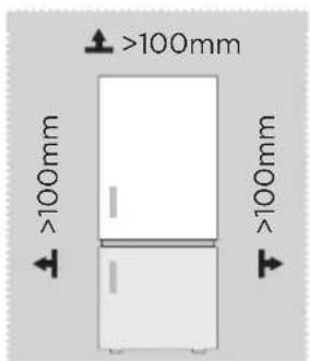 MIDEA MDRB424FGE02 - Dimensions et dégagements - 1