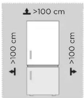 MIDEA MDRB424FGE02 - Dimensioni e spazi - 1