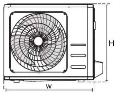 MIDEA All Easy Pro 24 - MONTAGEAFMETINGEN VAN HET APPARAAT - 2