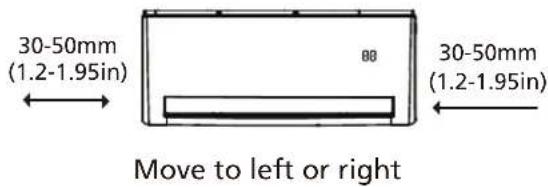 MIDEA All Easy Pro 24 - Step 1: Hook the indoor unit on the mounting plate: - 1