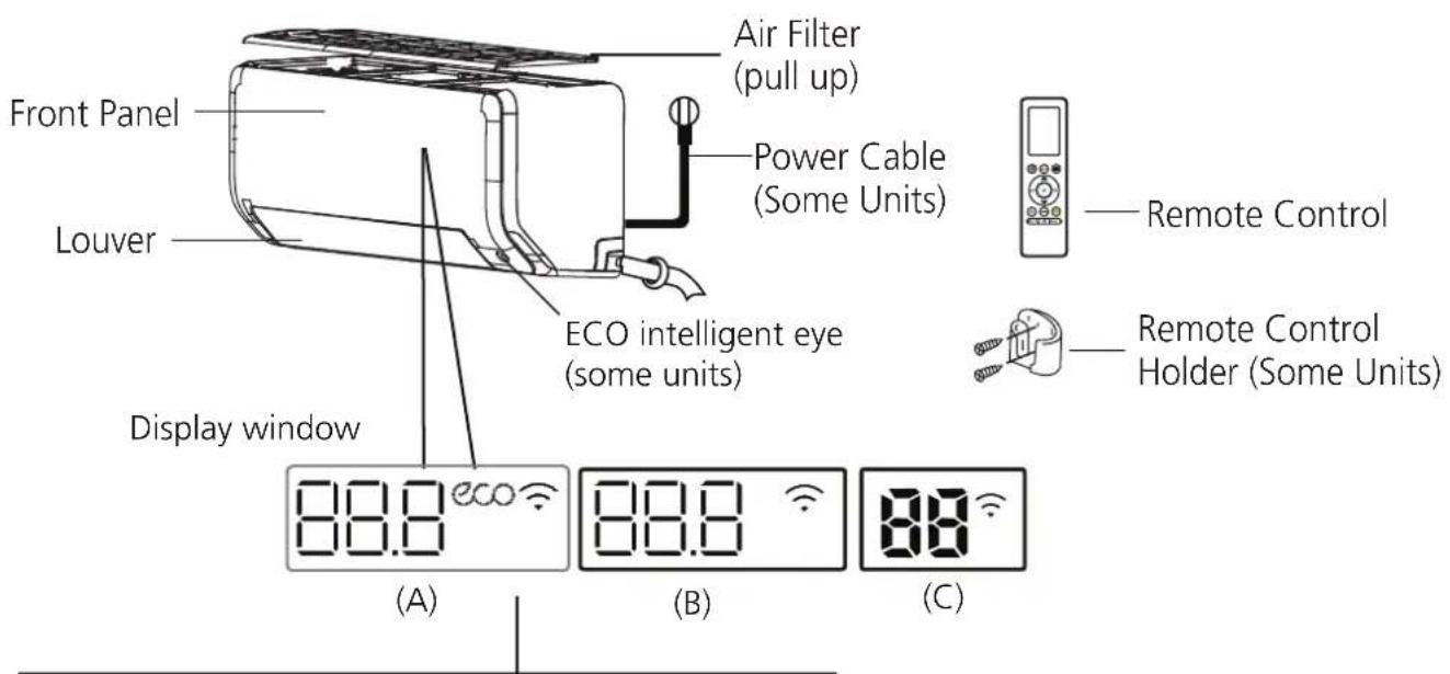 MIDEA All Easy Pro 24 - Indoor unit display - 1