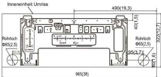MIDEA All Easy Pro 24 - ABMESSUNGEN DER BEFESTIGUNGSPLATTE - 6