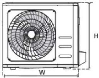 MIDEA All Easy Pro 24 - Schemi dimensionali - 2
