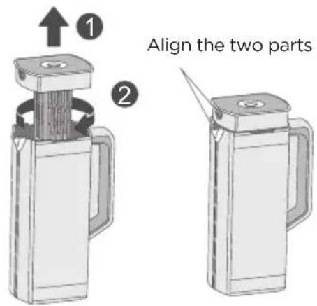 MIDEA MRS25I7BST - Cleaning the Water Pitcher - 1
