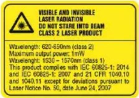 HILTI P3D 800 - Info laseri kohta - 1