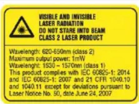 HILTI P3D 800 - Informativa sul laser - 1