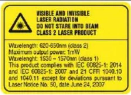 HILTI P3D 800 - Laserinformation - 1