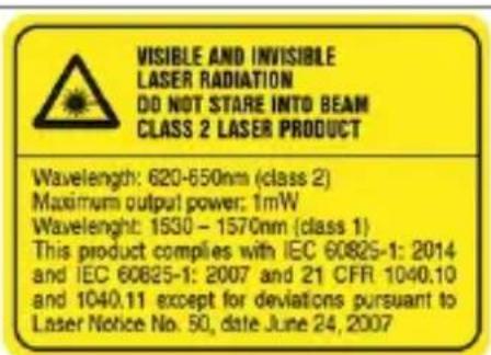 HILTI P3D 800 - Informations laser - 1