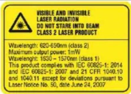 HILTI P3D 800 - Laserinformaatio - 1