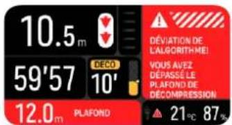 SUUNTO Nautic - Alarmes de plongée obligatoires - 10