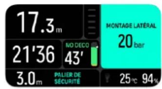 SUUNTO Nautic - Montage latéral - 1