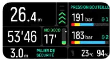 SUUNTO Nautic - Montage latéral - 1