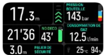 SUUNTO Nautic - Informations de plongée essentielles - 7