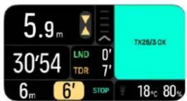 SUUNTO Nautic - Exemple : mode multi-gaz - 4