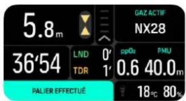 SUUNTO Nautic - Exemple : mode multi-gaz - 5