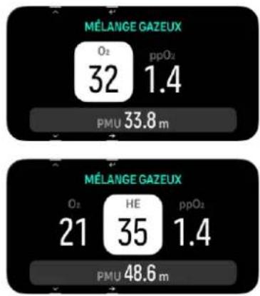 SUUNTO Nautic - Modifier le gaz - 1