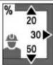 HILTI DD 160-22 - Opções de menu - 5
