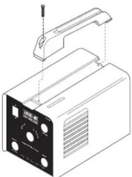 Campbell Hausfeld WS099001AV - Montage du manche-modèles WS0950, WS1000 et WS1020 seulement - 1