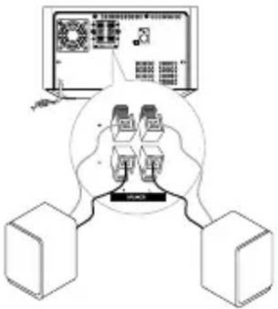 MUSE M-62 BTS - Connessione dei diffusori - 1