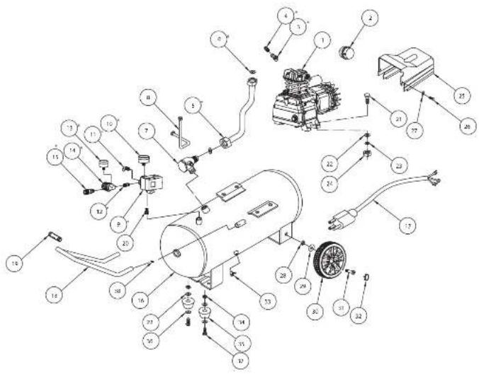 Campbell Hausfeld DC130000 - MOISTURE IN COMPRESSED AIR - 1