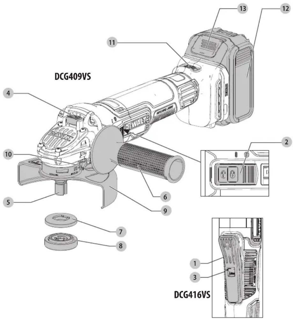 DEWALT DCG416V - DCG416VS - 1