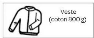 Veste (coton 800 g)