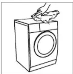 INVENTUM VDW9030W - De buitenkant van het apparaat reinigen - 1