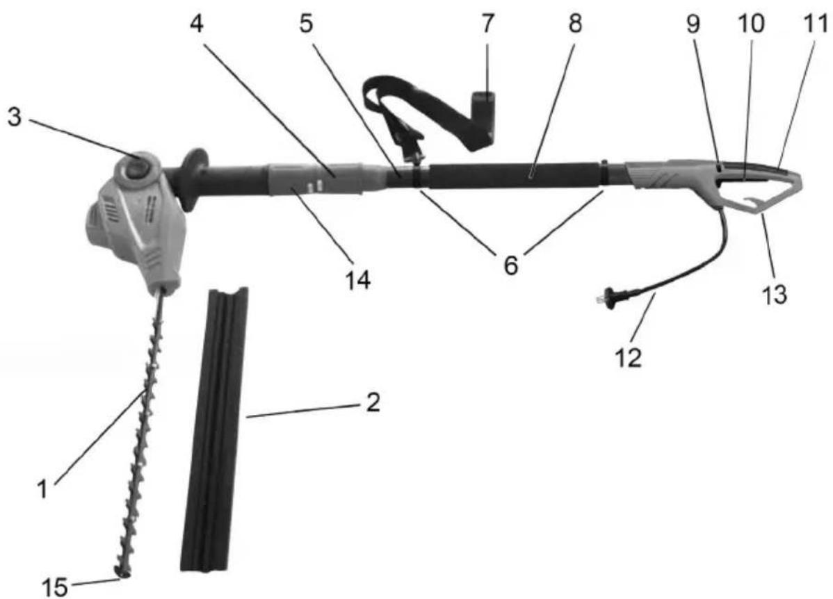 FLEXOTRIM THS 500 PRO - När du använder häcksaxen med teleskop - 3