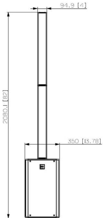 RCF EVOX J11 - DIMENSIONS - 1
