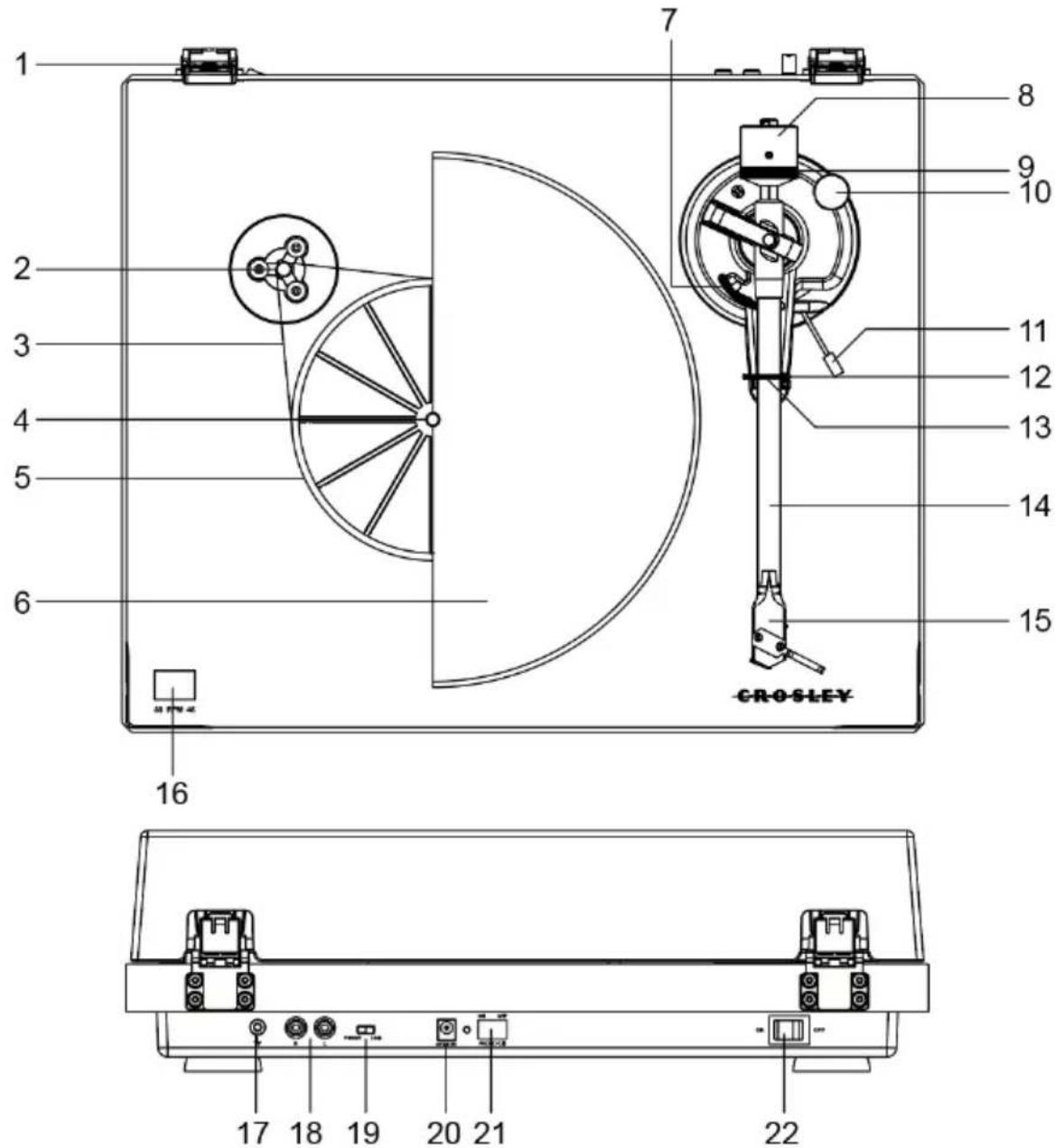 Crosley C6C - Description du produit - 1