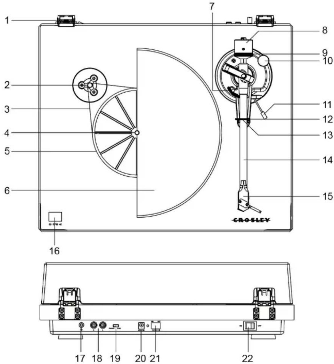Crosley C6C - Descripción del producto - 1