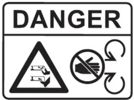 HUSQVARNA TS 218T - 本製品のラベル - 1