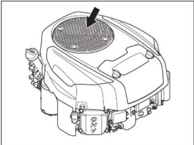 HUSQVARNA TS 218T - 엔진의 공기 흡입구 청소 방법 - 2