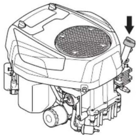 HUSQVARNA TS 218T - 检查引擎油油位 - 1