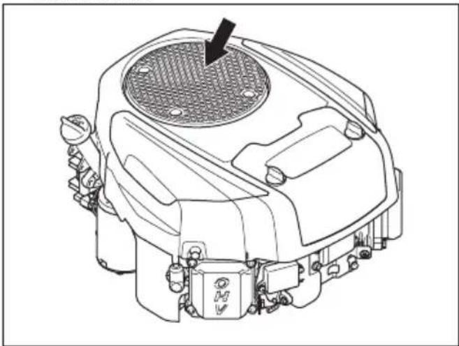 HUSQVARNA TS 218T - Limpar a admissão de ar do motor - 2