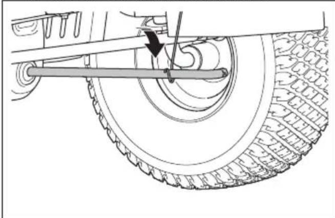 HUSQVARNA TS 218T - To remove and install the cutting deck - 5