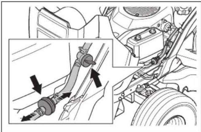 HUSQVARNA TS 218T - Pour remplacer le filtre à carburant - 1