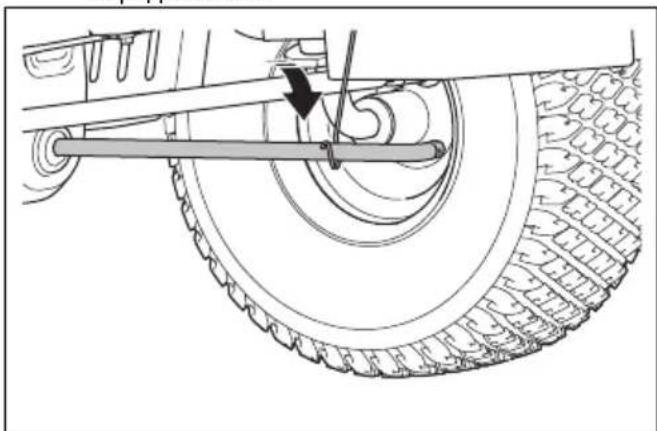 HUSQVARNA TS 218T - Снятие и установка режущей деки - 5