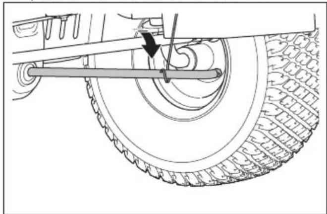 HUSQVARNA TS 218T - 절단 데크 탈거 및 장착 - 5