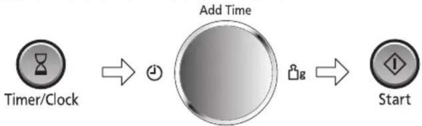 PANASONIC NN-CD58RS - So stellen Sie einen Küchentimer ein: - 1
