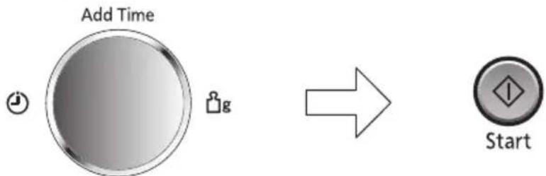 PANASONIC NN-CD58RS - Verwenden der Funktion Zeit Hinzufügen - 1