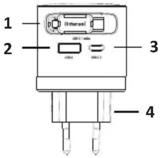 INTENSO W65ACIC GaN - Visão geral do aparelho - 1