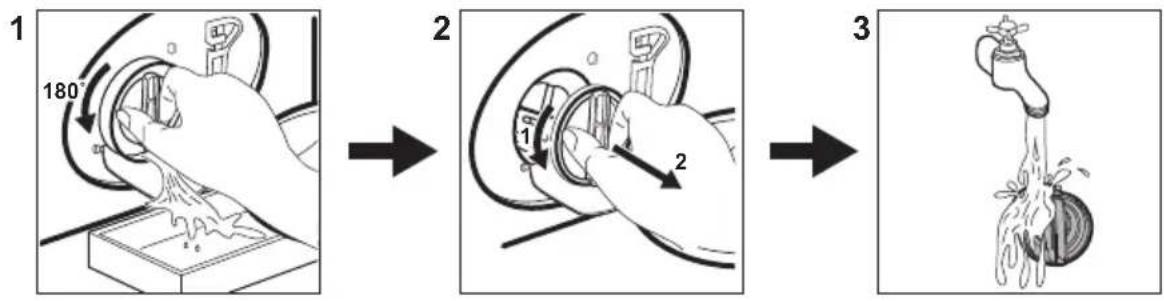 ELECTROLUX WASLMO500 - Cleaning the drain pump filter - 1