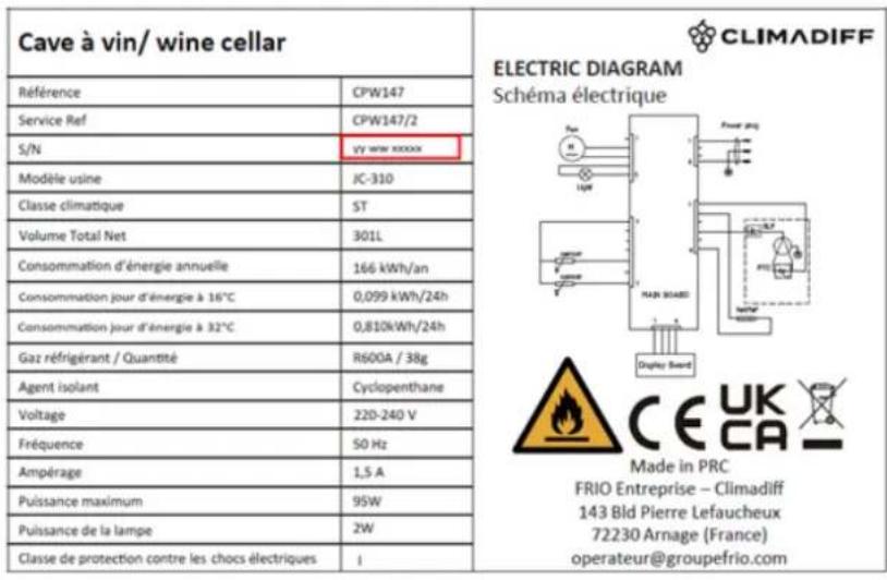 CLIMADIFF CPW147 - DATOS TÉCNICOS - 1