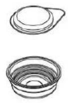 TECHWOOD TCA-026N - Utilisation du filtre à dosettes ESE avec adaptateur pour café moulu : - 1