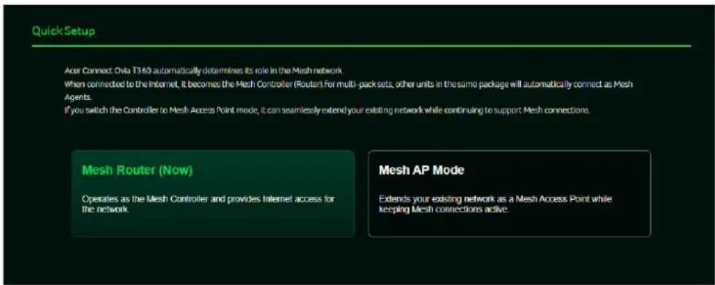 ACER Connect Ovia T360 - Mesh 路由器設定 - 1