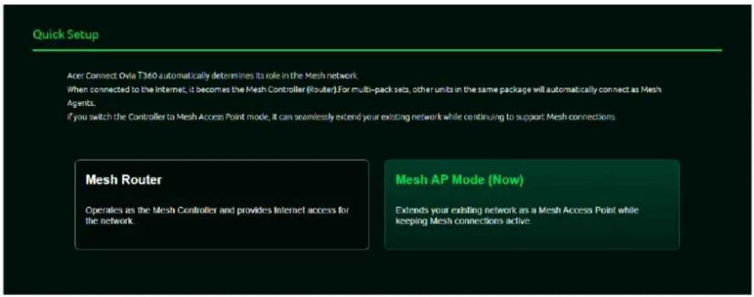 ACER Connect Ovia T360 - Mesh AP 模式設定 - 1